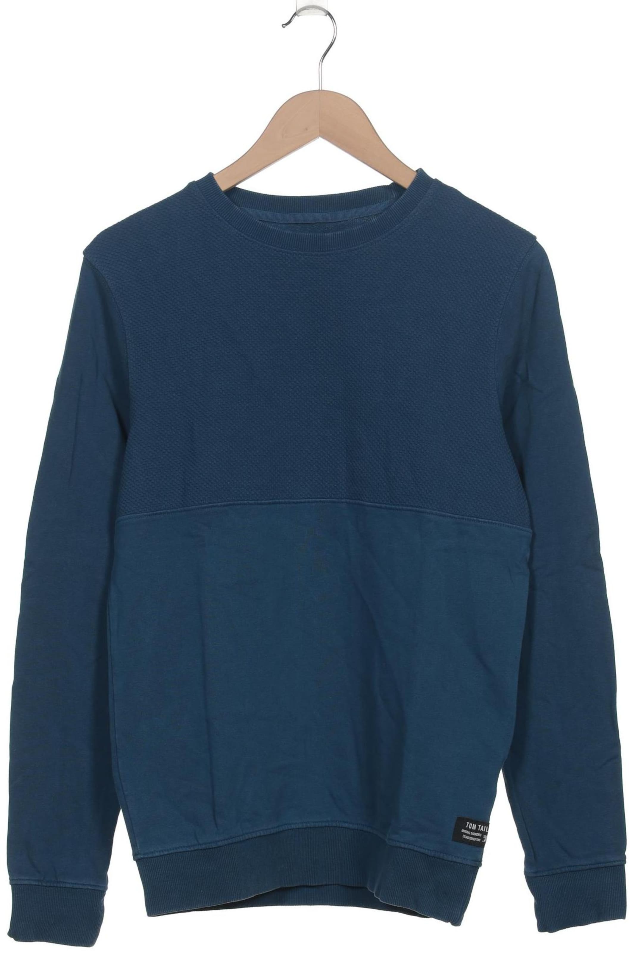 TOM TAILOR Sweatshirt & Zip-Up Hoodie in S in Blue: front
