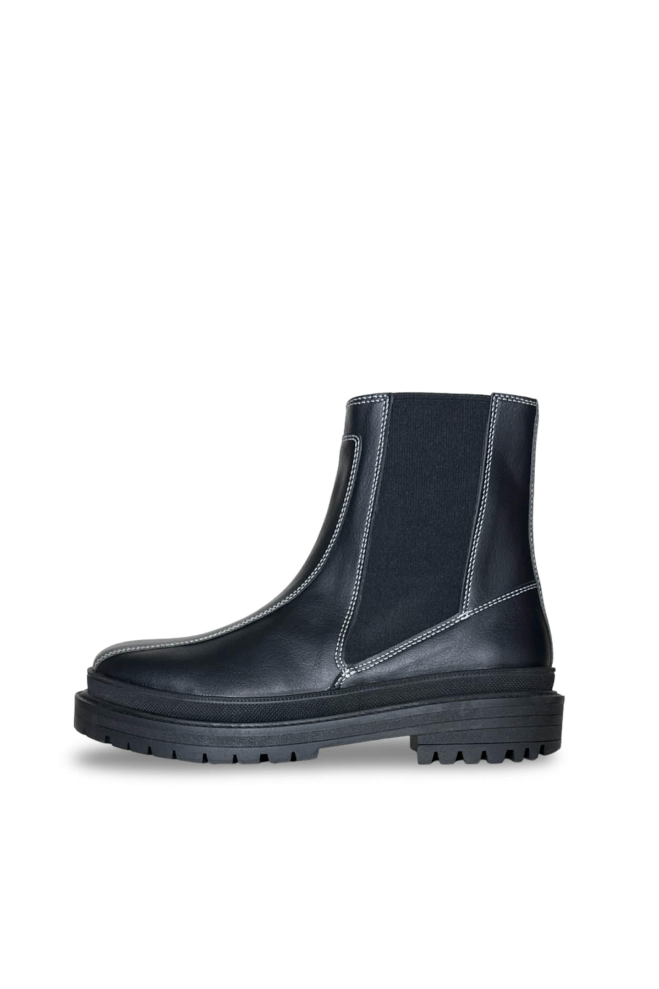 Chelsea Boots 'Abril' nae Vegan Shoes en noir : devant