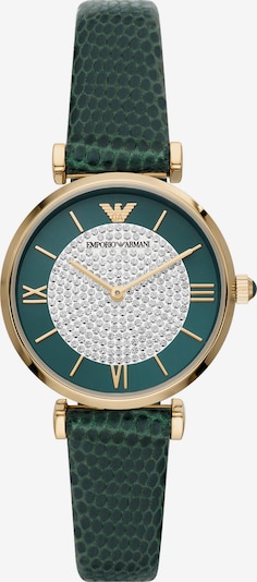 ARMANI Uhr in gold / grün, Produktansicht