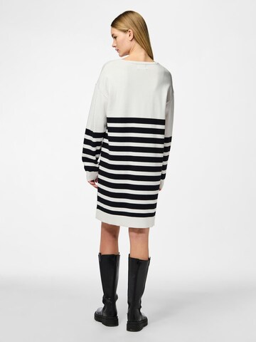 PIECES Knit dress 'Penelope' in White
