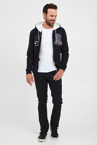 FQ1924 - Sudadera con cremallera 'THURE' en azul