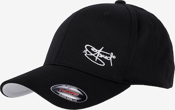 2Stoned Cap 'Flexfit Wooly Combed Classic' in Black: front