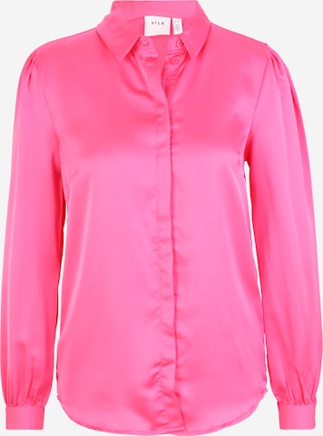 Camicia da donna 'ELLETTE' di VILA in rosa: frontale