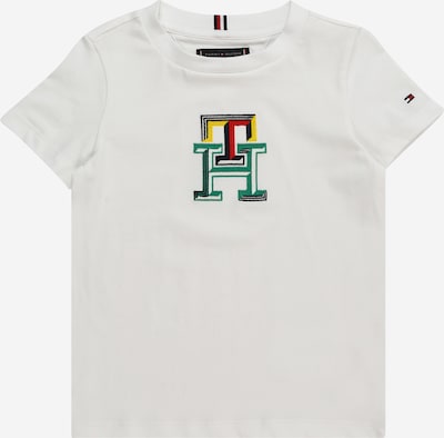 TOMMY HILFIGER T-shirt i ljusblå / röd / off-white, Produktvy