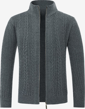 Youthup Knit Cardigan in Grey: front