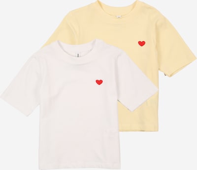 ABOUT YOU Paita 'Sunny' värissä sitruuna / punainen / valkoinen, Tuotenäkymä