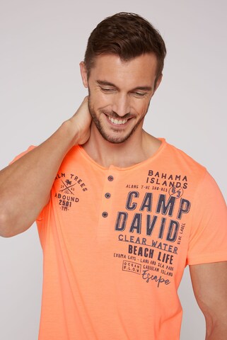 CAMP DAVID Tričko – oranžová