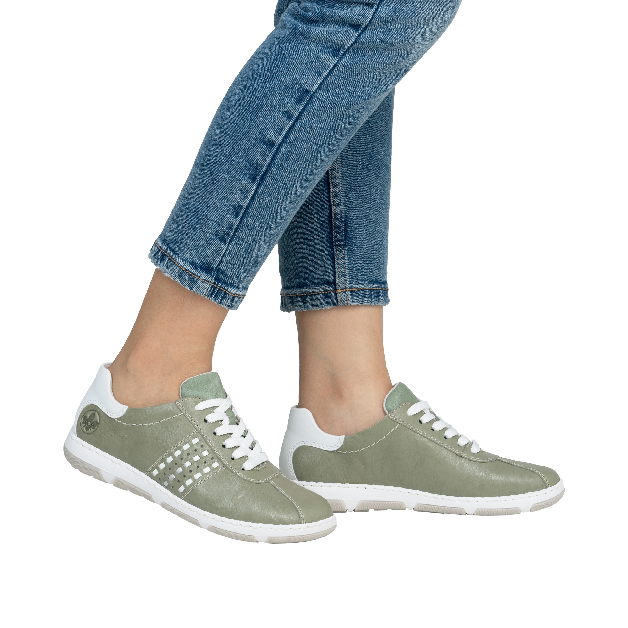 Sneaker bassa di Rieker in verde