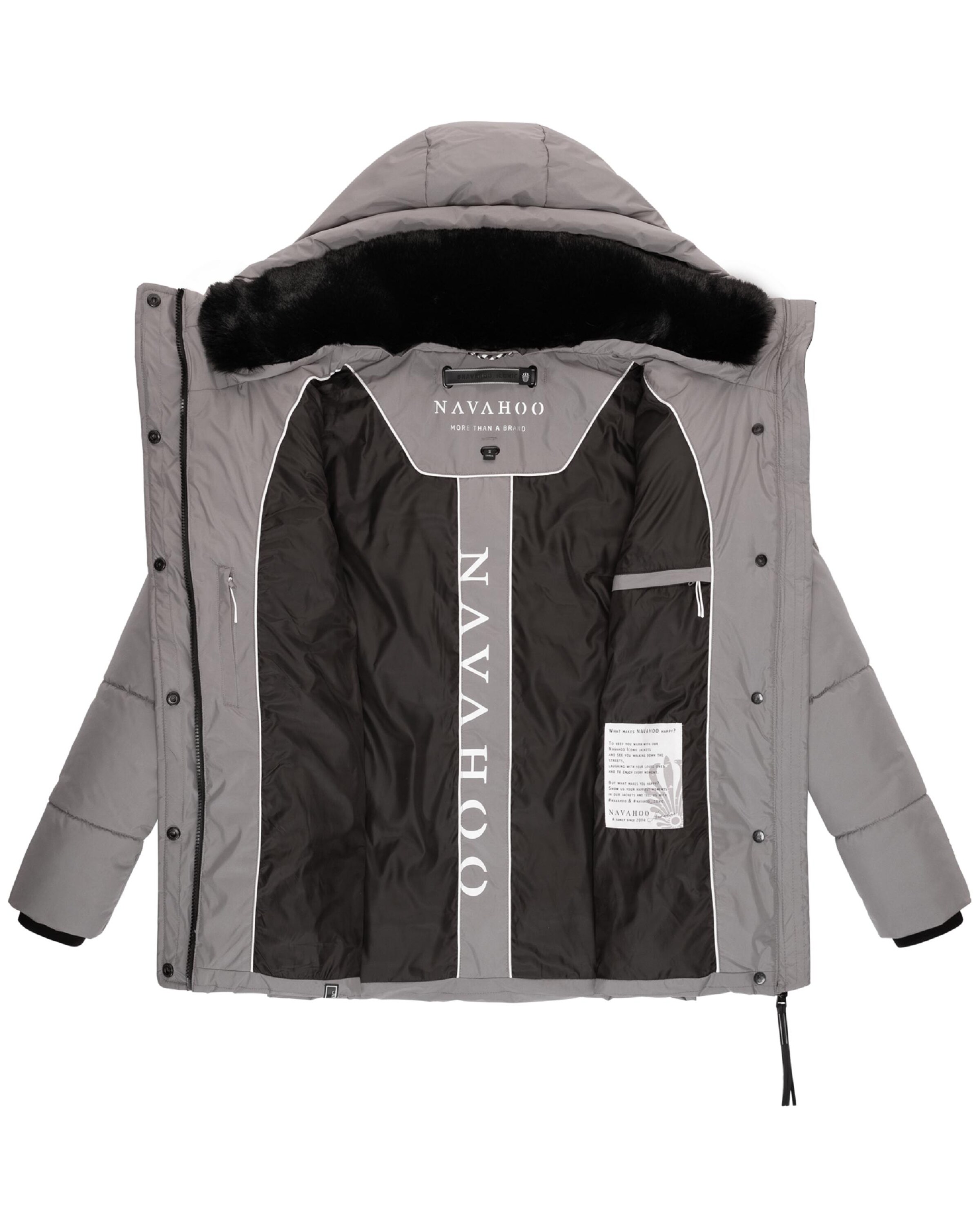 NAVAHOO Winterjacke 'Sag ja XIV' in Grau