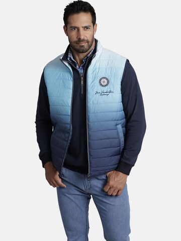 Jan Vanderstorm Bodywarmer 'Aart' in Blauw: voorkant