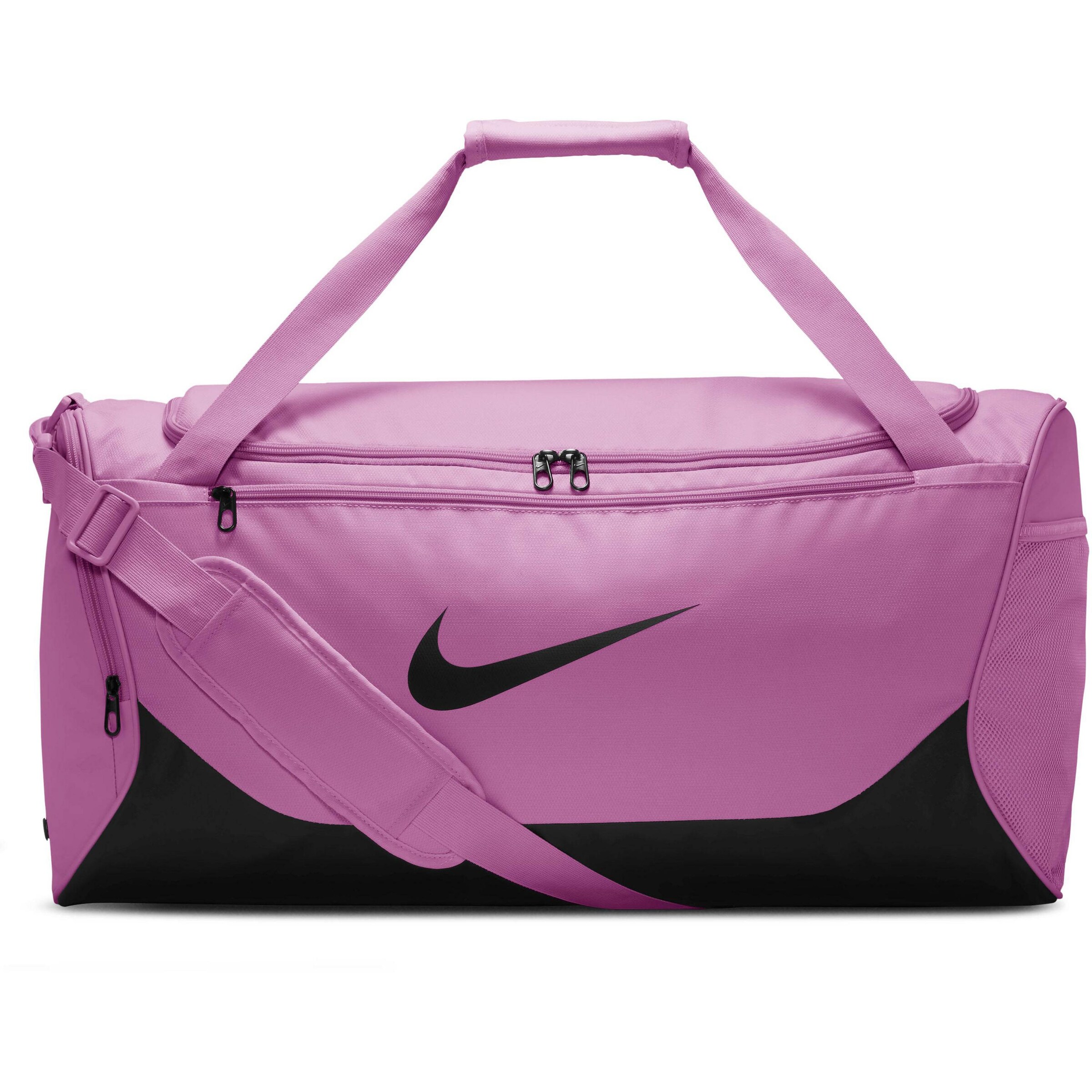NIKE Sports Bag in Pink: front