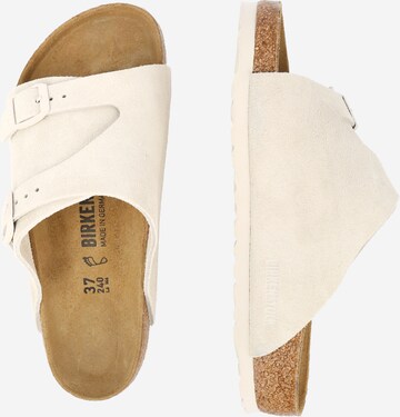 balts BIRKENSTOCK Ādas čības 'Zürich'