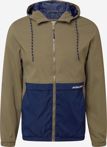 JACK & JONES Kurtka przejściowa 'Barton' w kolorze zielony: przód