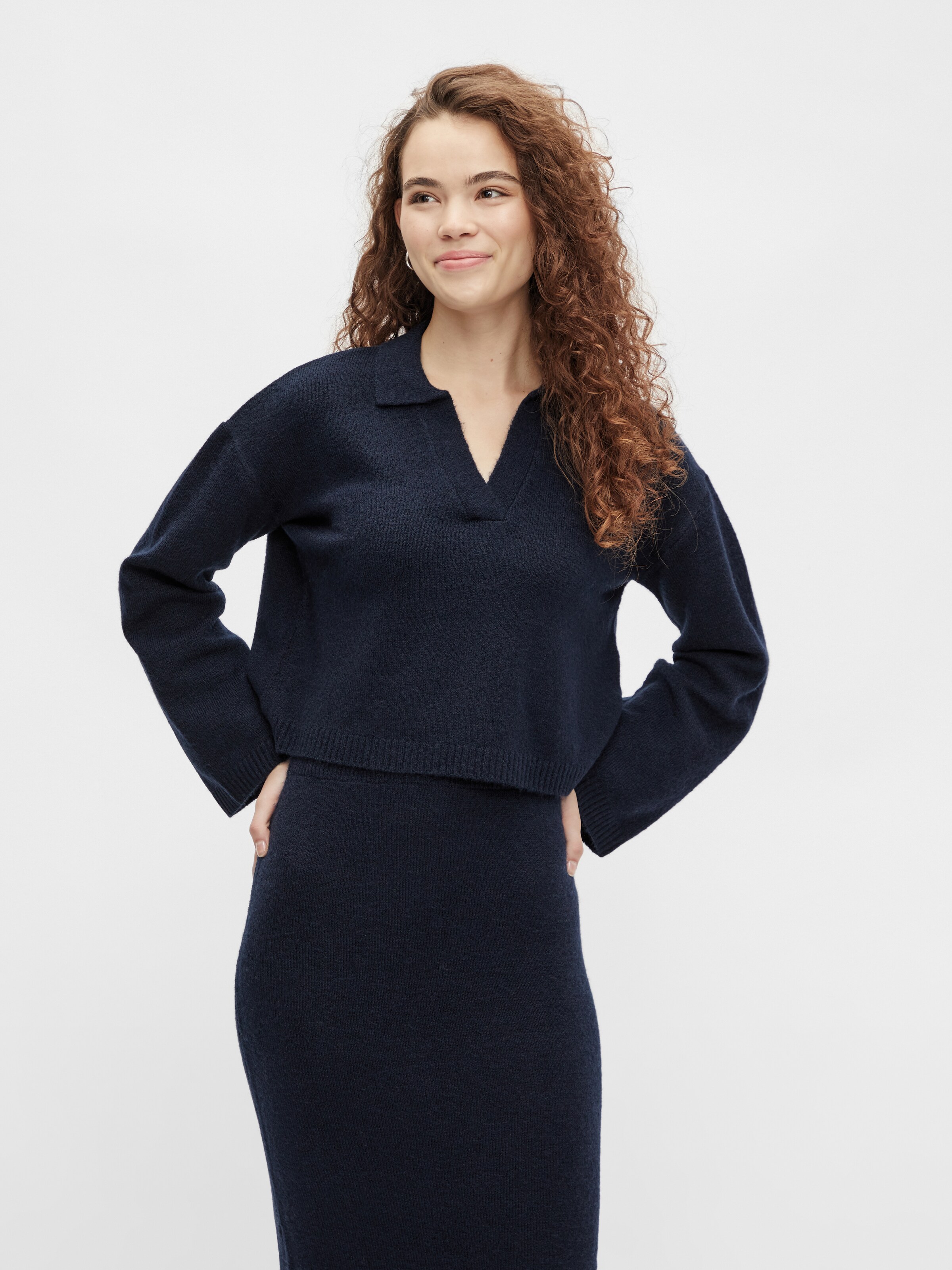 Frauen Pullover & Strick PIECES Pullover 'Sasha' in Navy - VB24615 Frauen Pullover & Strick PIECES Pullover 'Sasha' in Navy - VB24615