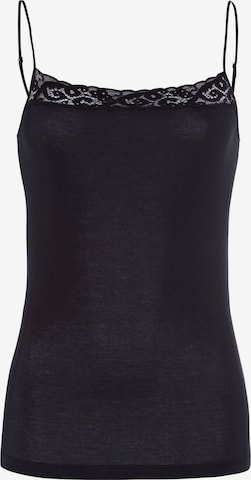 Hanro Top ' Moments ' in Black: front