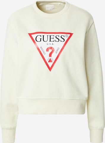 GUESS Bluzka sportowa w kolorze zielony: przód