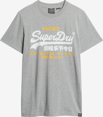 T-Shirt Superdry en gris : devant