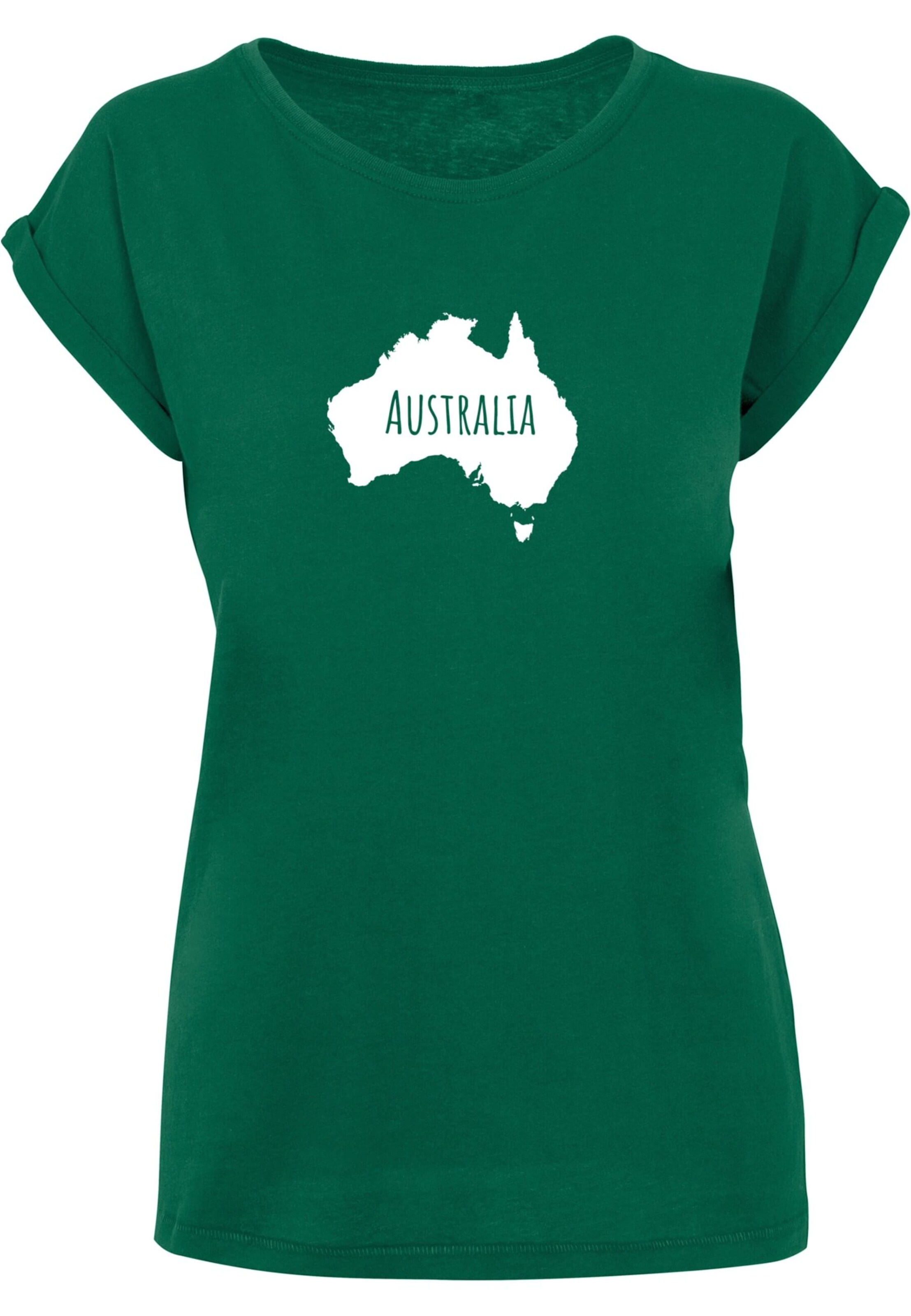 T-shirt 'Australia X' Merchcode en vert : devant