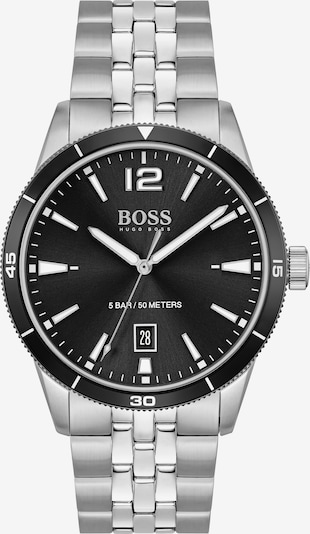 BOSS Casual Analoguhr in schwarz / silber, Produktansicht