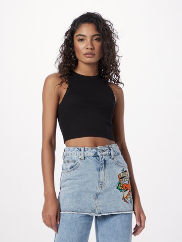 WEEKDAY Top in Grau: Vorderseite