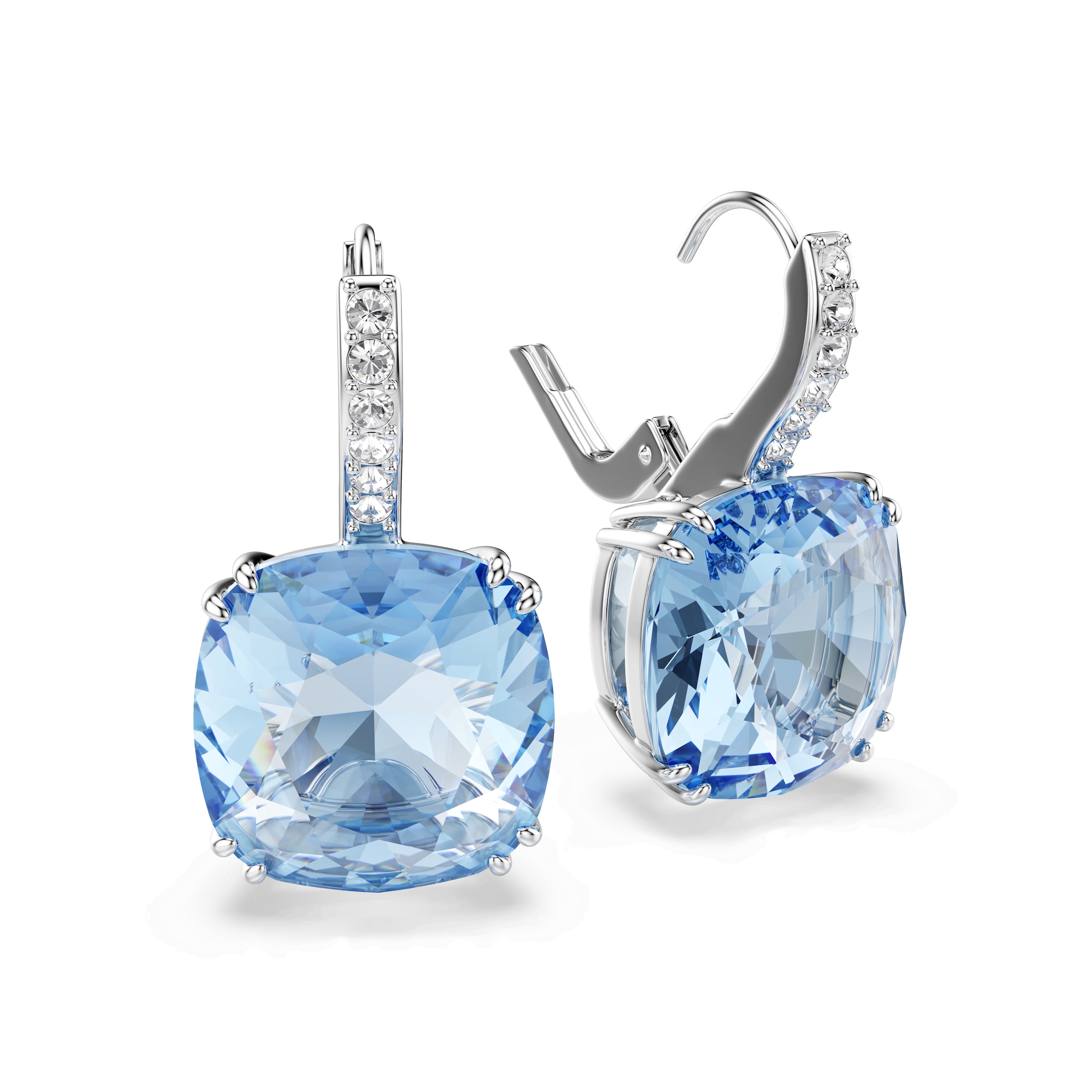 Cercei 'MILLENIA' de la Swarovski pe albastru
