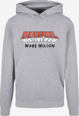 ABSOLUTE CULT Sweatshirt 'Deadpool - Aka Wade Wilson' in Grau: predná strana