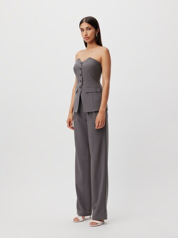 LeGer by Lena Gercke - regular Pantalón plisado 'Elena' en gris: frente