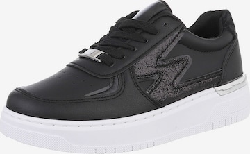 Ital-Design Sneaker in Schwarz: Vorderseite