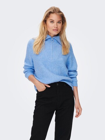 Pull-over 'Baker' ONLY en bleu : devant