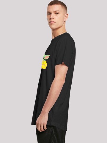 T-Shirt 'Star Wars Mandalorian Child With Logo' F4NT4STIC en noir