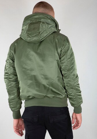 ALPHA INDUSTRIES Prechodná bunda 'MA-1' - Zelená