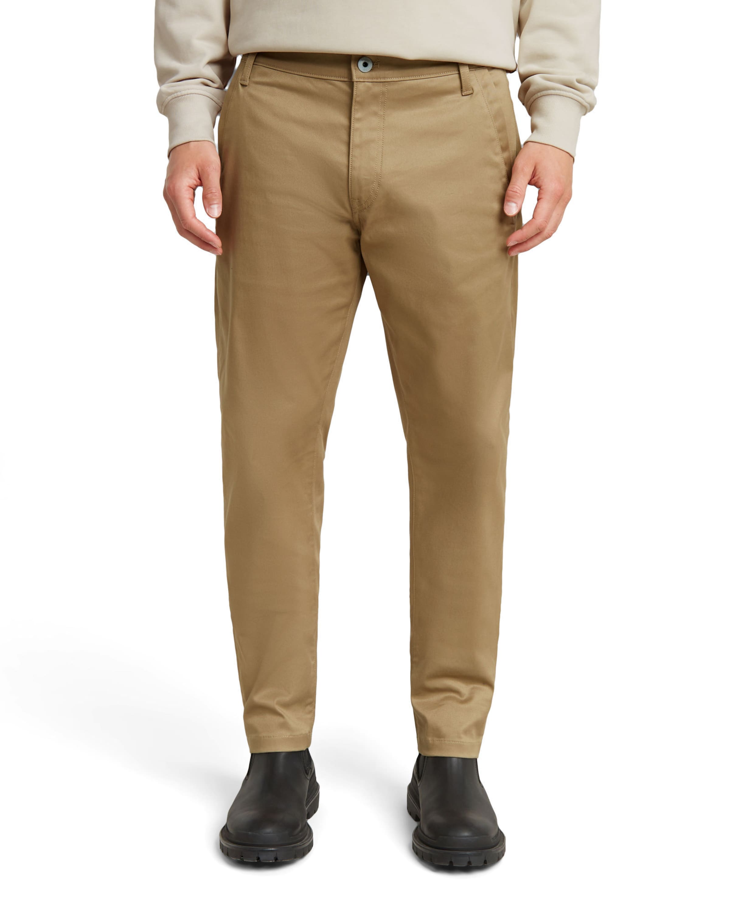 G-STAR Tapered Chino 'Morry' in Beige: voorkant