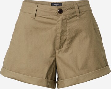 Superdry Wide Leg Shorts 'Studios' in Grün: predná strana