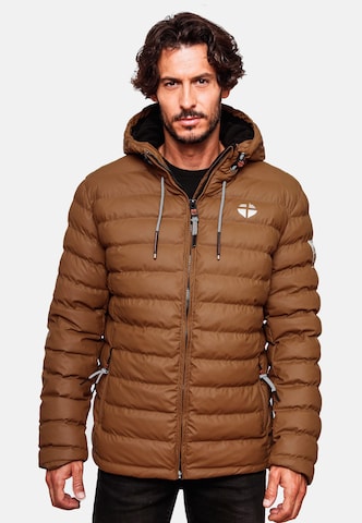 STONE HARBOUR Winter Jacket 'Zaharoo' in Brown: front