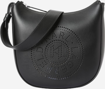 Borsa a spalla 'K/Circle Moon' di Karl Lagerfeld in nero: frontale