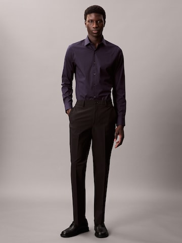 Calvin Klein Slim fit Button Up Shirt 'ESNTL' in Blue