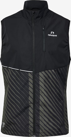 Newline Gilet de sport 'PACE GILET' en vert / noir / blanc, Vue avec produit