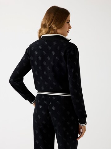 GUESS Zip-Up Hoodie in Black