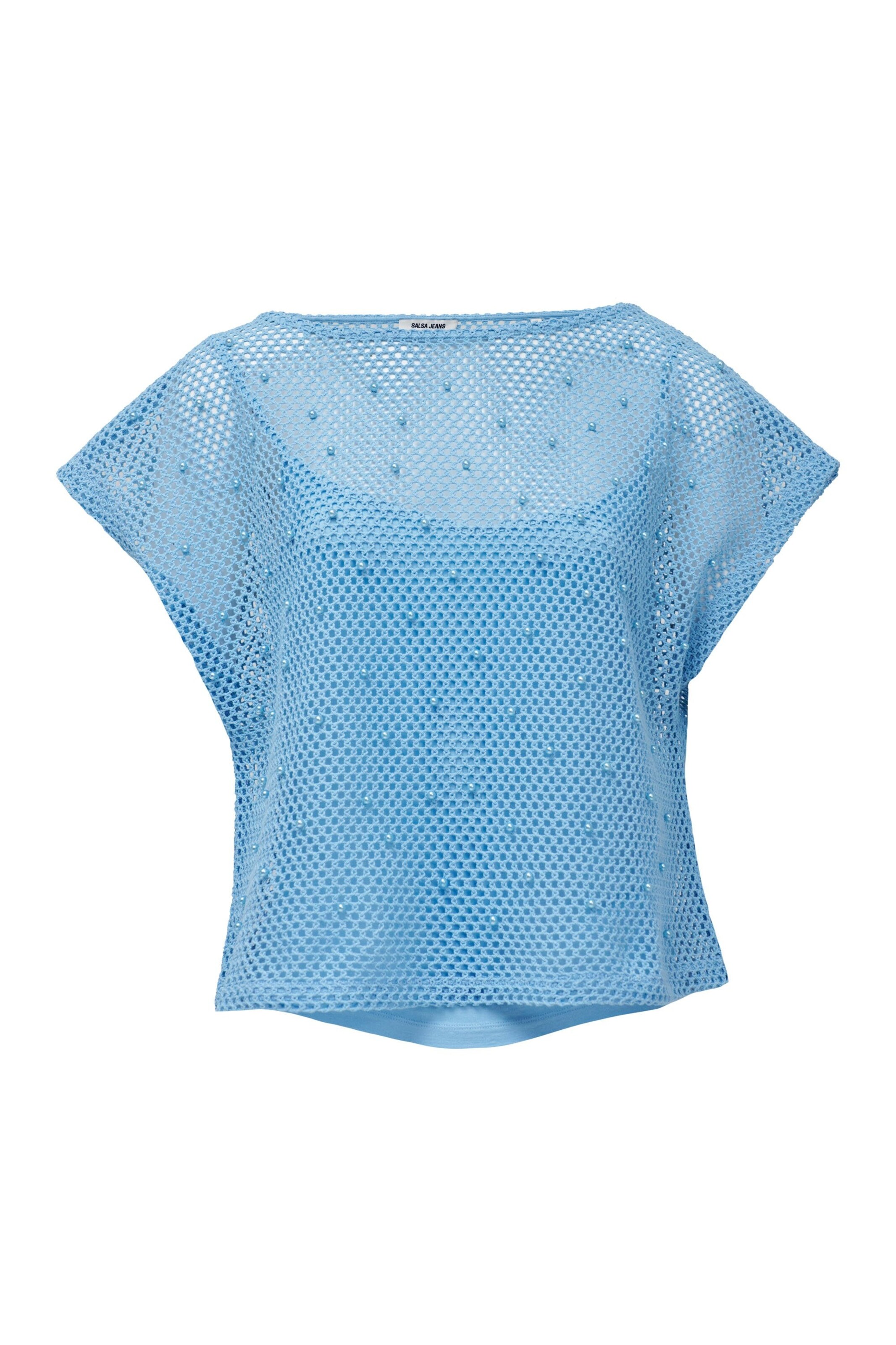 Salsa Jeans T-shirts T-Shirt in blau, Produktansicht