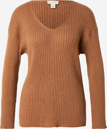 brūns Calvin Klein Džemperis 'BURAN': no priekšpuses