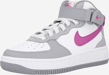 Nike Sportswear - Sapatilhas 'Air Force 1 Mid EasyOn' em cinzento: frente