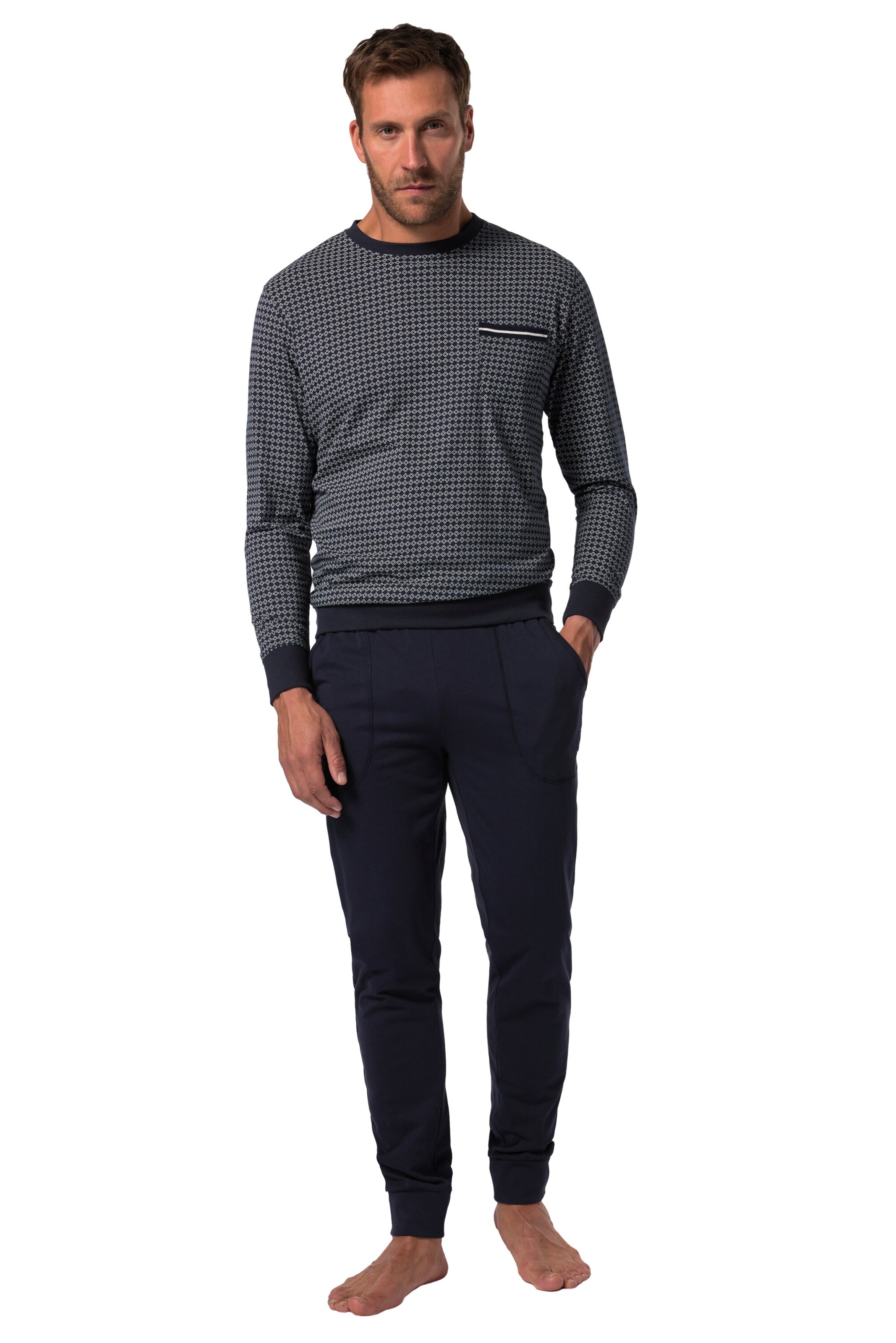 JP1880 Pyjama lang in Blauw