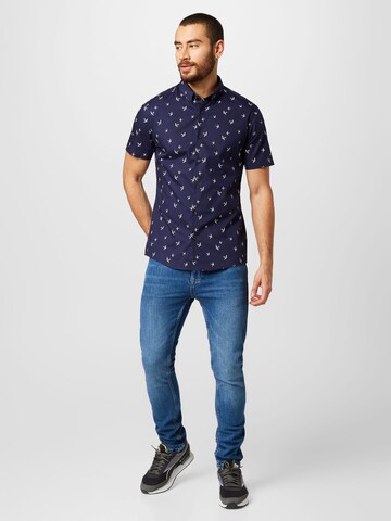 BURTON MENSWEAR LONDON Regular Fit Hemd in Blau