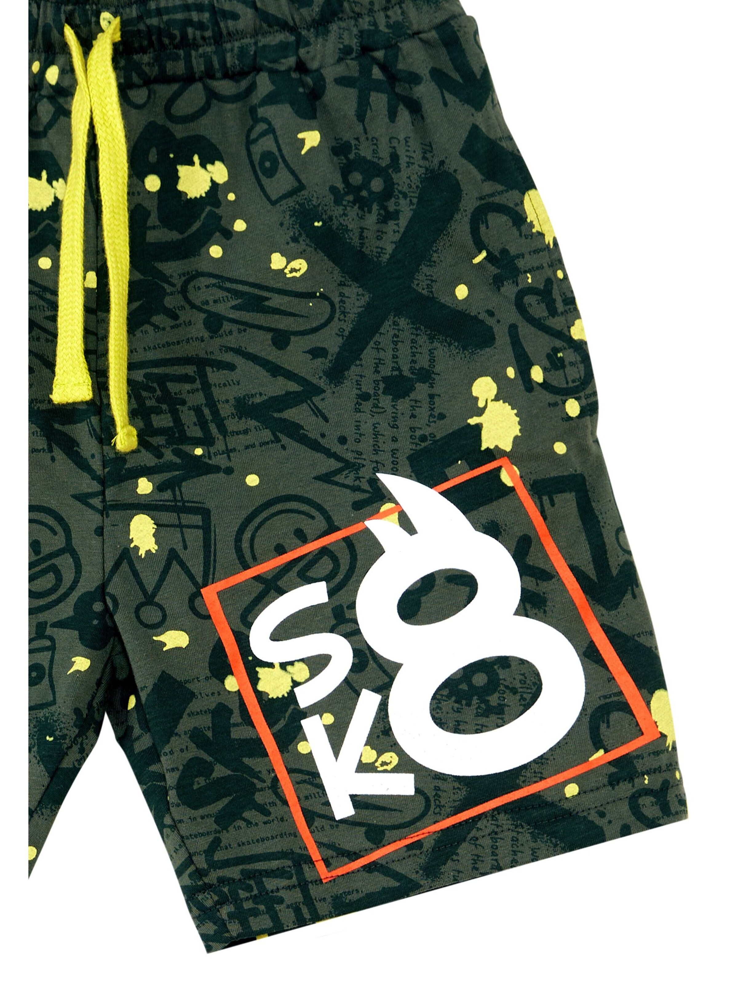 Denokids Trainingspak 'Skater Hippo' in Groen