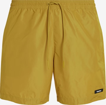 Calvin Klein Swimwear Board Shorts in Green: front