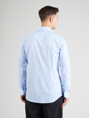 BOSS Regular fit Button Up Shirt 'H-HANK' in Blue