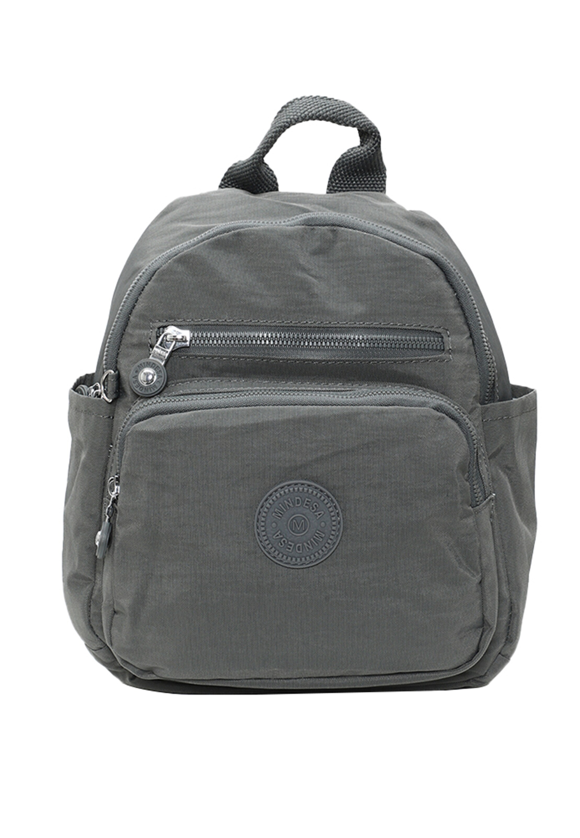 Mindesa - Mochila en gris: frente