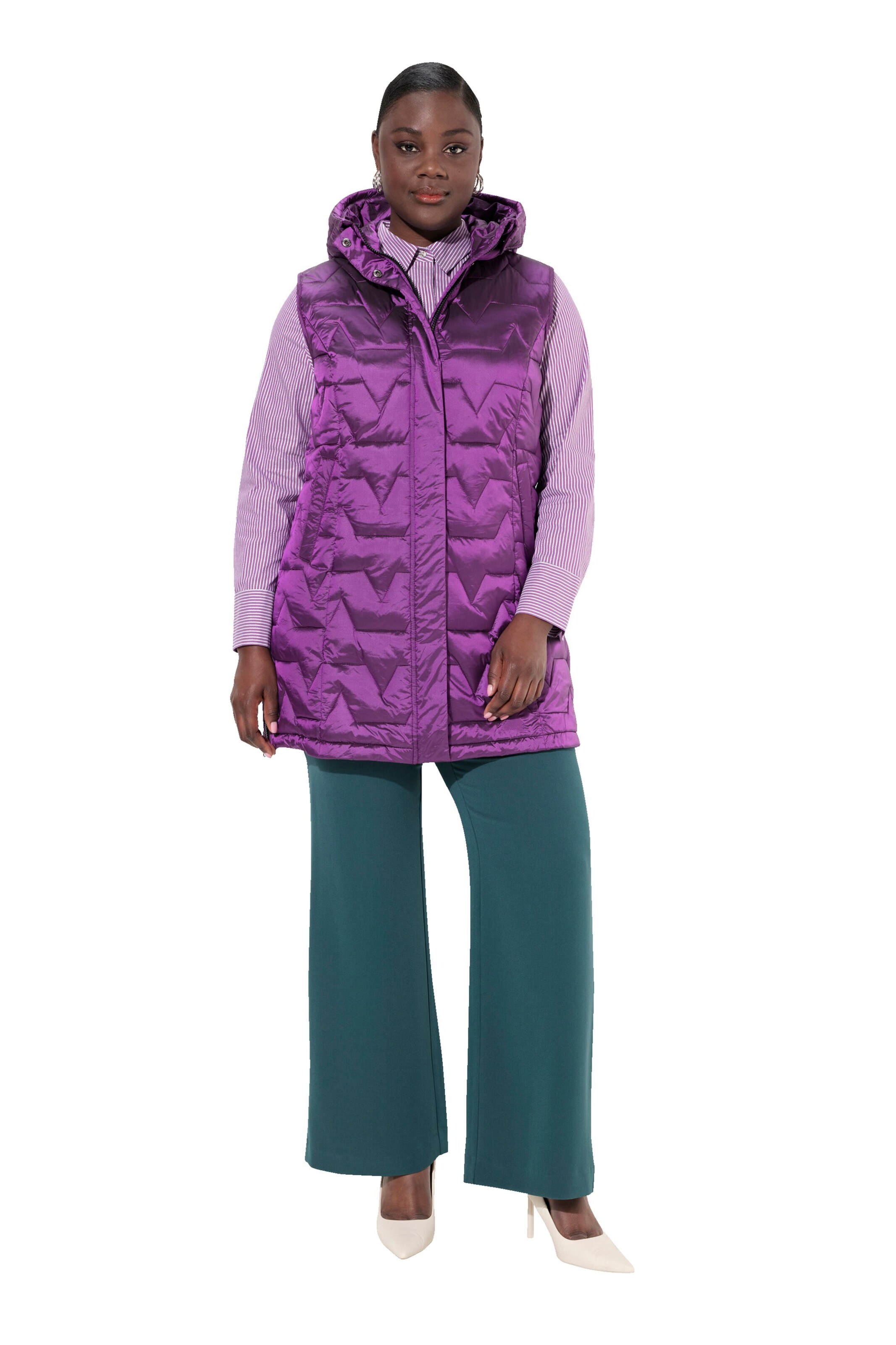 Ulla Popken Weste in Lila