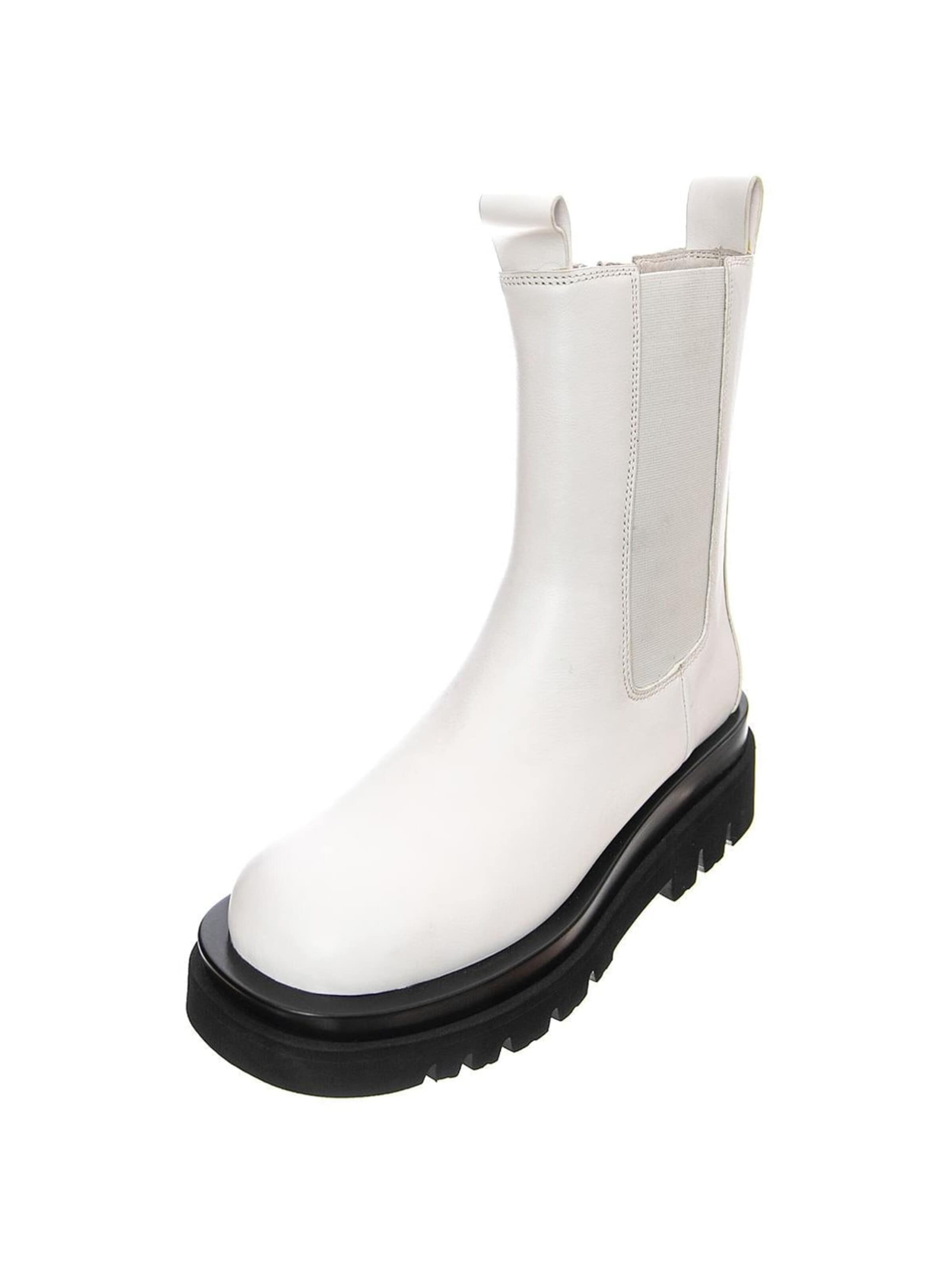 Bottes 'Womens Tanked Ice White Boots' Jeffrey Campbell en blanc : devant