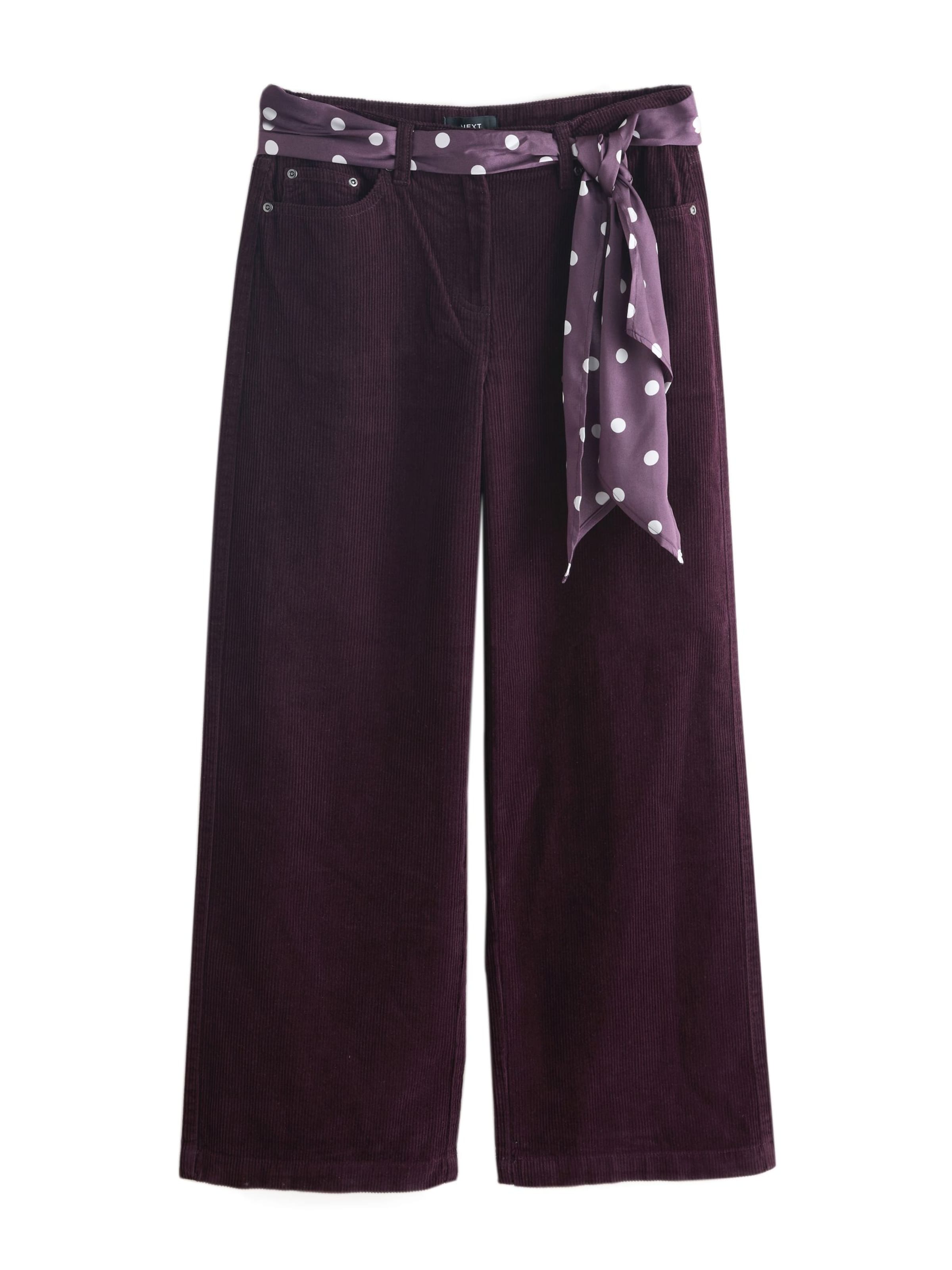 Next Wide leg Broek in Rood: voorkant
